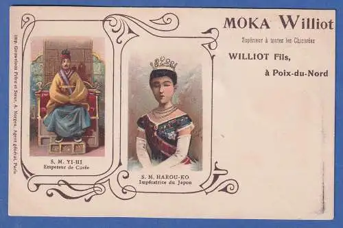 Alte AK Herrscher von Korea und Japan Yi-Hi und Harou-Ko ungelaufen um 1910 ?