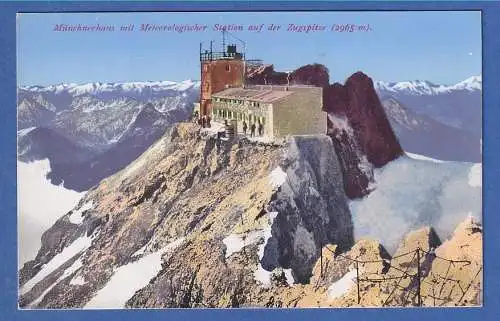 Alte AK Bayern Zugspitze Münchnerhaus , ungelaufen 