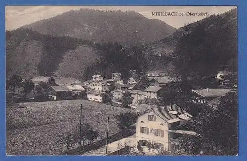 Alte AK Bayern Allgäuer Alpen Mühlbach bei Oberaudorf, gel. 1915
