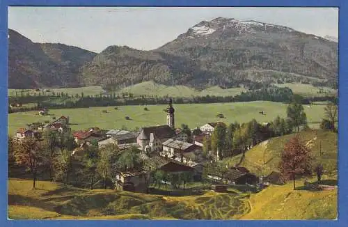 Alte AK Bayern Reit im Winkel mit Unterberghorn, gelaufen 1944
