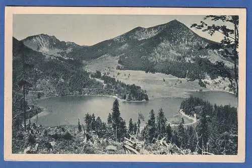 Alte AK Bayern Spitzingsee gegen Bodenschneid und Brecherspitz, ungelaufen 