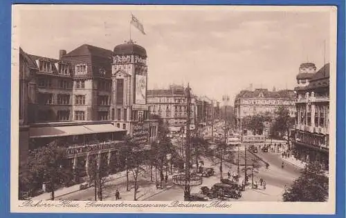 Alte AK Berlin Pschorr-Haus am Potsdamer Platz  gelaufen 1928