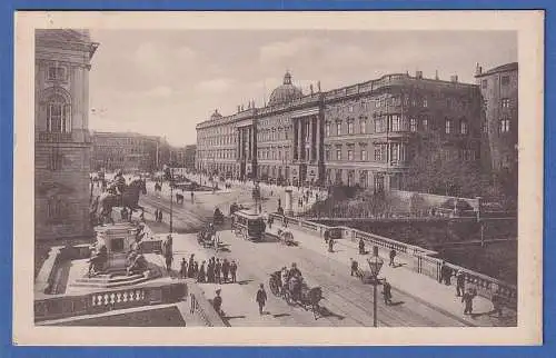 Alte AK Berlin Königliches Schloss und Denkmal Großer Kurfürst gelaufen 1911