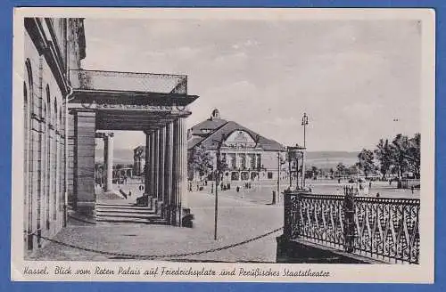 Alte AK Kassel Friedrichsplatz, gelaufen 1944 mit der Feldpost nach Rosenheim