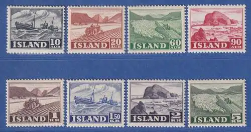 Island 1950 Fischerei und Landwirtschaft Mi.-Nr. 263-70 Satz kpl. ** 