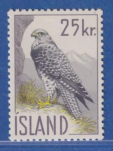 Island 1960 Einheimische Fauna großer Gerfalke Mi.-Nr. 339 ** 
