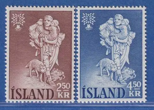 Island 1960 Weltflüchtlingsjahr Mi.-Nr. 340-341 Satz kpl. ** 