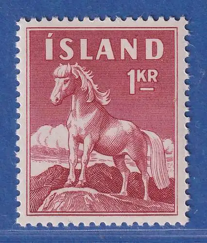 Island 1960 Islandpferd Mi.-Nr. 342 ** 