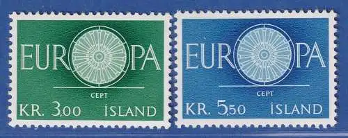 Island 1960 Europa Mi.-Nr. 343-344 Satz kpl. ** 
