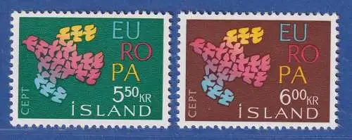 Island 1961 Europa Mi.-Nr. 354-55 Satz kpl. ** 
