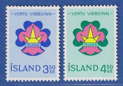 Island 1964 Pfadfinder Mi.-Nr. 378-79 Satz kpl. ** 