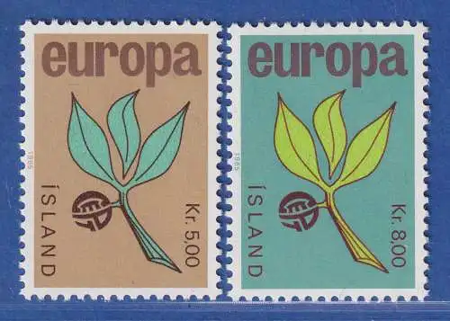 Island 1965 Europa Zweig Mi.-Nr. 395-96 Satz kpl. **