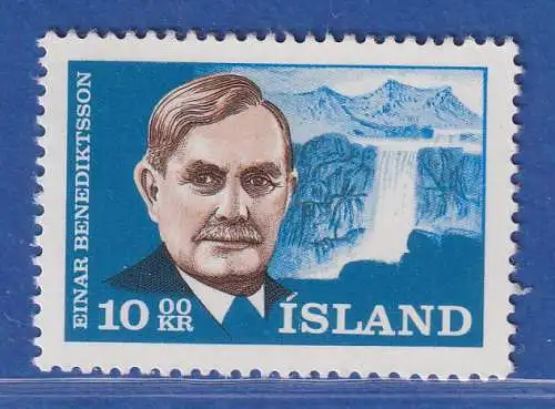 Island 1965 Einar Benediktsson Mi.-Nr. 397 ** 