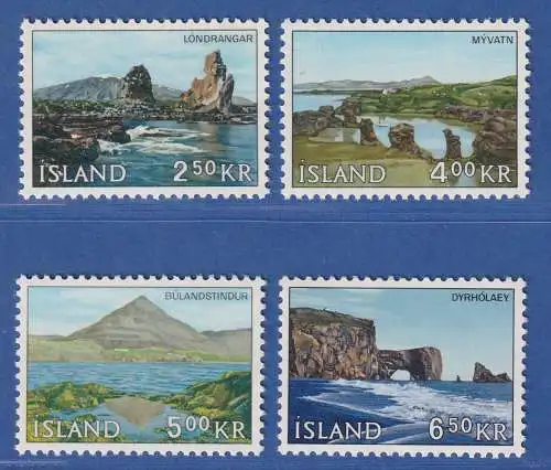 Island 1966 Landschaften Mi.-Nr. 400-03 Satz kpl. ** 