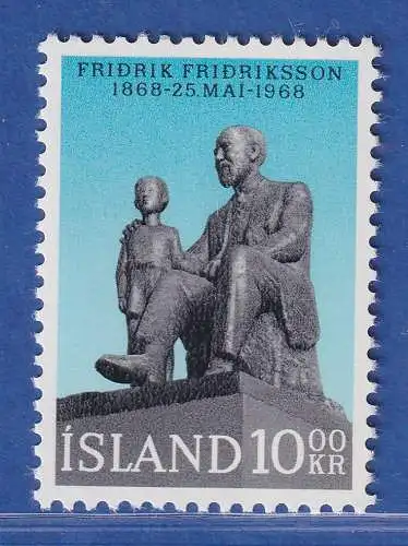 Island 1968 Fridrik Fridriksson Mi.-Nr. 421 ** 