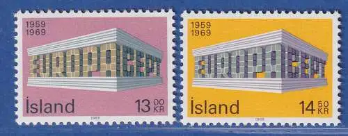 Island 1969 Europa und CEPT in Tempelform Mi.-Nr. 428-29 Satz kpl. ** 