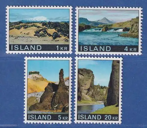 Island 1970 Landschaften Mi.-Nr. 434-37 Satz kpl. ** 