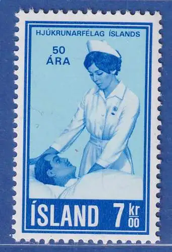 Island 1970 50 Jahre Krankenpflege-Verein Mi.-Nr. 444 ** 
