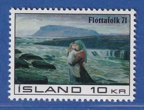 Island 1971 Internationale Flüchtlingshilfe Mi.-Nr. 450 ** 