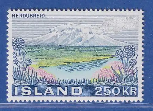 Island 1972 Landschaften, Herdubreid Vulkanberg Mi.-Nr. 460 ** 