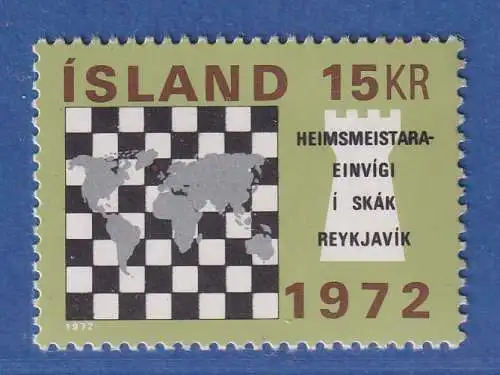 Island 1972 Schachweltmeisterschaft, Raykjavik Mi.-Nr. 464 ** 
