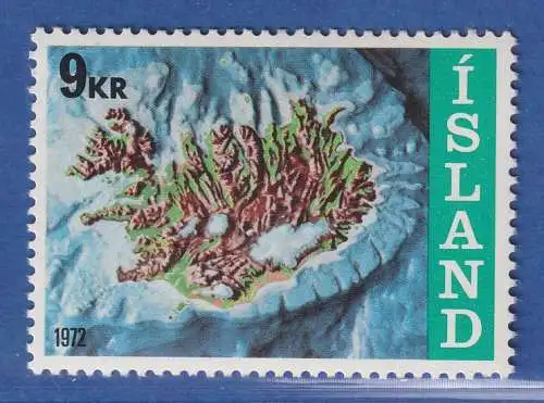 Island 1972 Islands Festlandsockel Mi.-Nr. 468 ** 