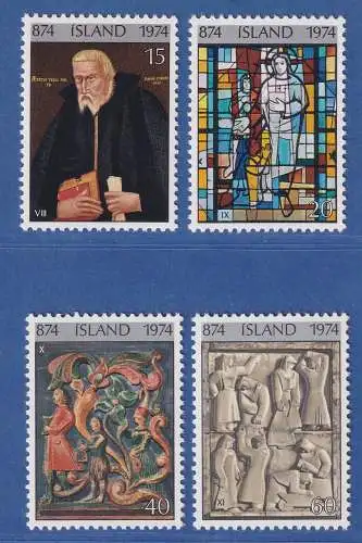 Island 1974 1100 Jahre Besiedlung Islands Mi.-Nr. 494-97 Satz kpl. ** 