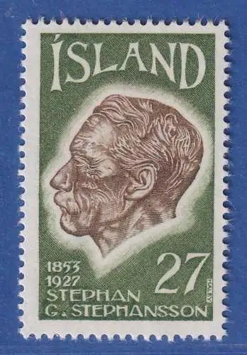 Island 1975 Stephan G. Stephansson Mi.-Nr. 504 ** 
