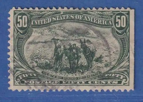 USA 1898 Trans-Mississippi 50 Cent Mi.-Nr. 123 sauber gestempelt. 