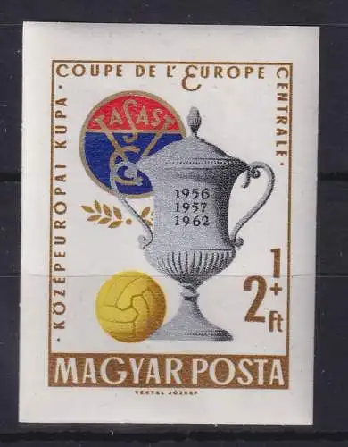Ungarn 1962 Mitteleuropäische Fussballspiele Mi.-Nr. 1880 B postfrisch **