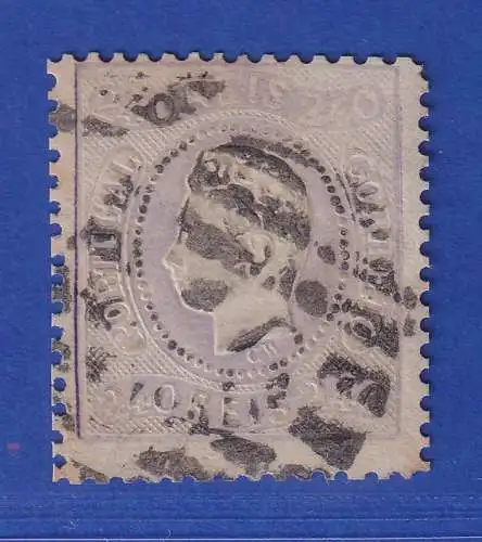 Portugal 1870 König Luis I. 240 Reis Mi.-Nr. 33 mit Rost-O 