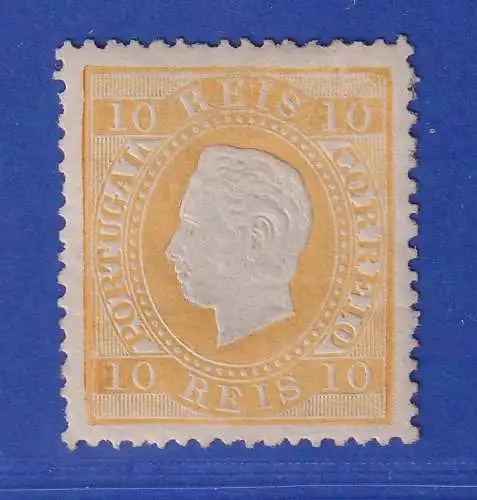 Portugal 1871 König Luis I. 10 Reis Mi.-Nr. 35xC ungebraucht *
