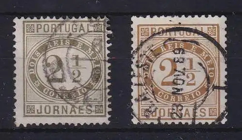 Portugal 1876 Zeitungsmarken  Mi.-Nr. 46 aB / bB  gestempelt