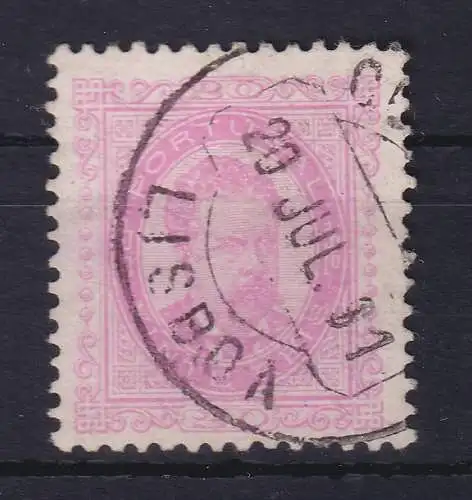 Portugal 1887 König Luis I. 20 Reis Mi.-Nr. 62 O LISBOA