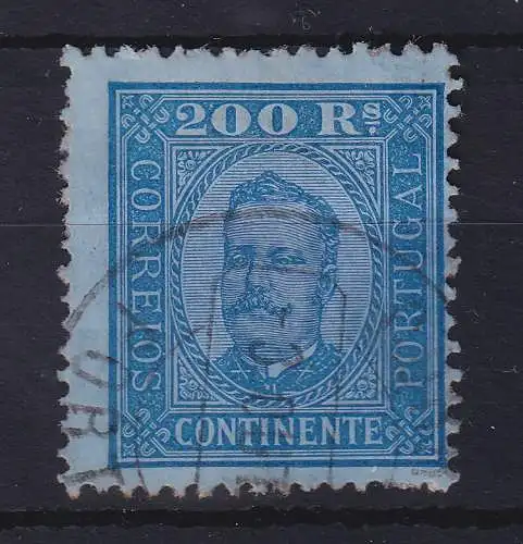 Portugal 1893 König Carlos I. 200 Reis  Mi.-Nr. 76yB  gestempelt