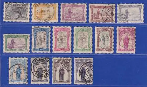 Portugal 1895 Hl. Antonius von Padua Mi.-Nr. 109-123 Satz kpl. gestempelt