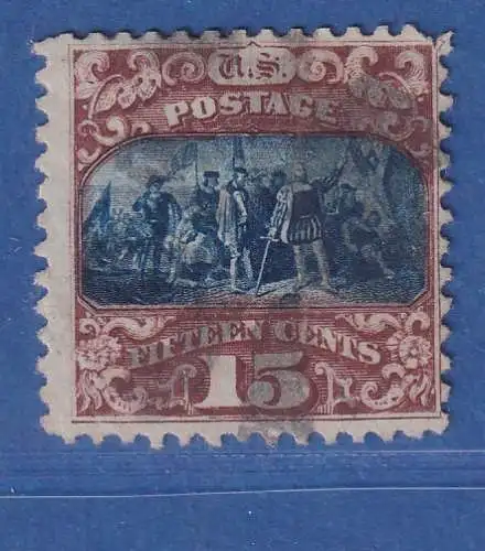 USA 1869 Pictorials 15 Cent Landung Kolumbus Mi.-Nr. 32II gestempelt 