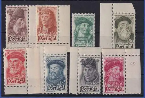 Portugal 1945 Historische Seefahrer Mi.-Nr. 673-680 ungebraucht *, meist **