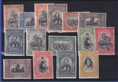Portugal 1927 Geschichte Portugals Mi.-Nr. 440-454 Satz kpl. ungebraucht *