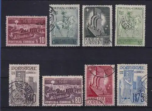 Portugal 1940 National-Ausstellung Mundo Português Mi.-Nr. 614-621 gestempelt