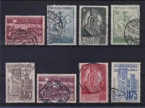 Portugal 1940 National-Ausstellung Mundo Português  Mi.-Nr. 614-621  gestempelt