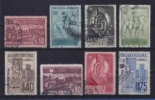 Portugal 1940 National-Ausstellung Mundo Português  Mi.-Nr. 614-621  O
