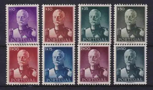 Portugal 1945 Präsident Carmona Mi.-Nr. 681-688 Satz kpl. ungebraucht *