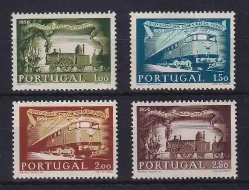 Portugal 1956 Eisenbahnjubiläum Mi.-Nr. 850-853 ungebraucht *