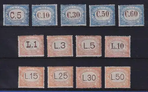 San Marino 1925/28 Portomarken Mi.-Nr. 19-31 ungestempelt *