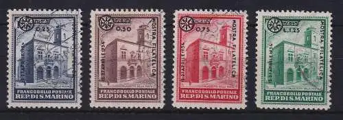 San Marino 1933 Philatelistische Ausstellung Mi.-Nr. 202-205 gestempelt