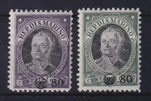 San Marino 1936 Antonio Onofri  Mi.-Nr. 228-229 ungebraucht *