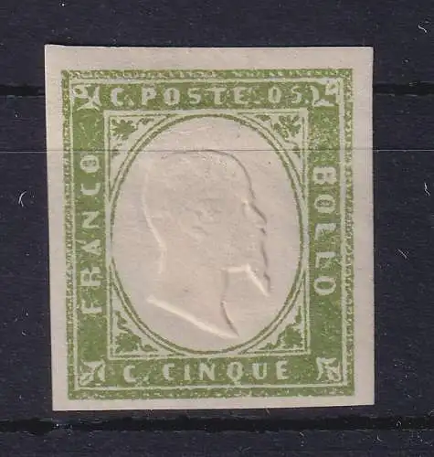 Alt-Italien Sardinien 1862 König Viktor Emanuel II. Mi.-Nr. 10a ungebraucht *