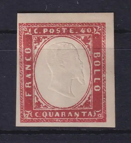 Alt-Italien Sardinien 1863 König Viktor Emanuel II. Mi.-Nr. 13b ungebraucht *