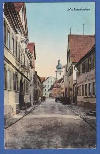 AK Bayern Marktheidenfeld Straßenansicht gelaufen 1918